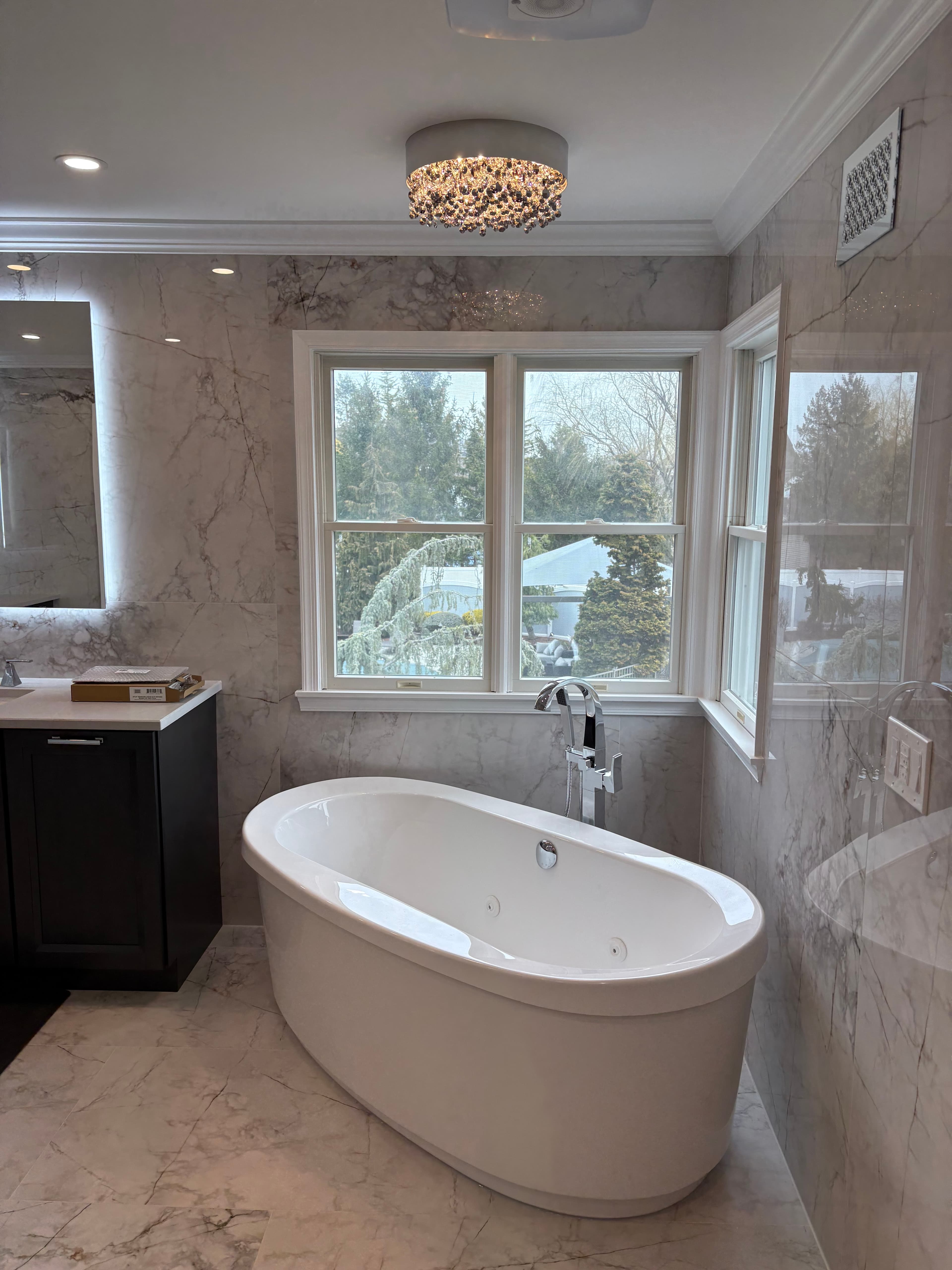 Bathroom shower detail