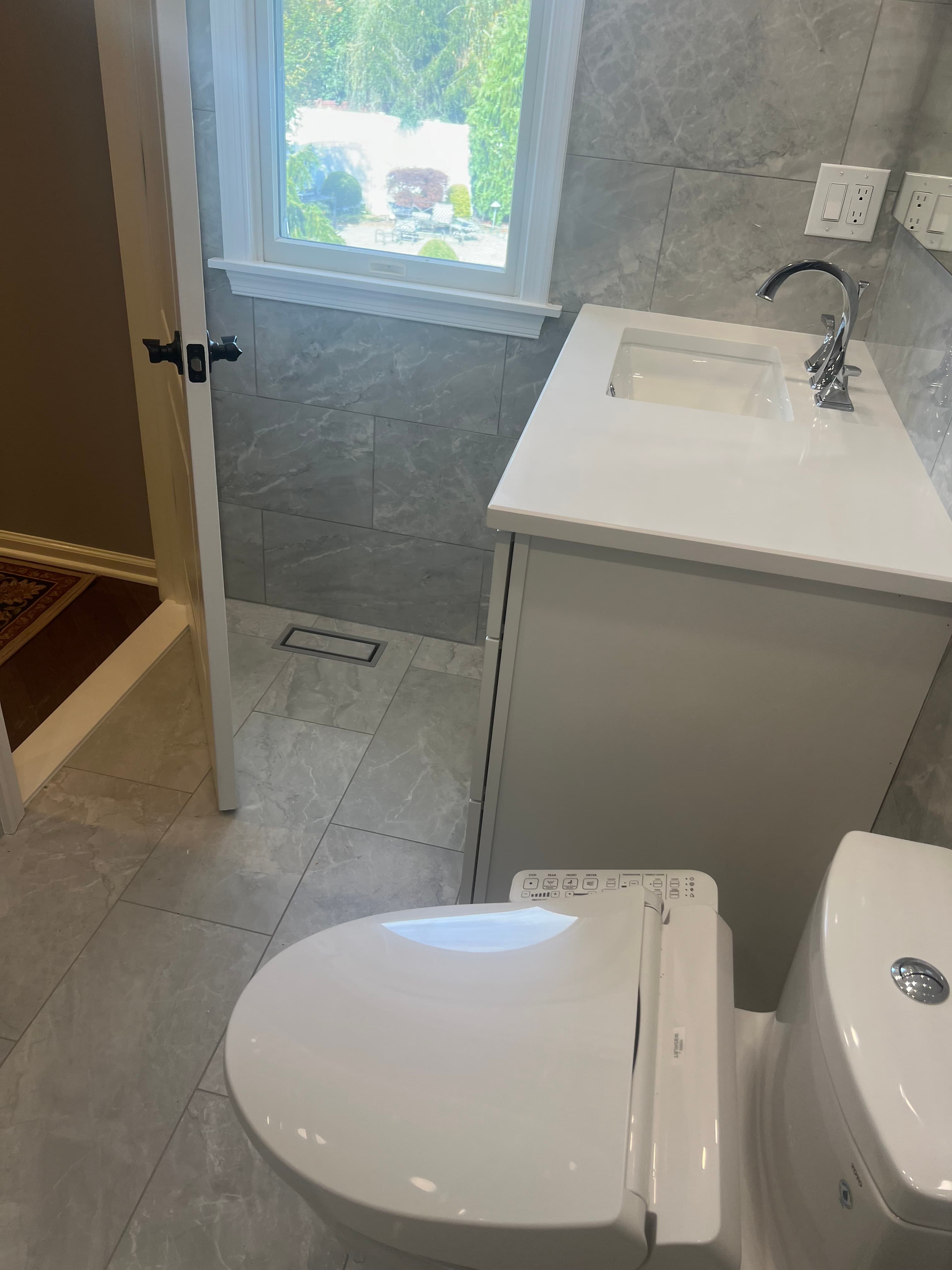 Bathroom renovation detail