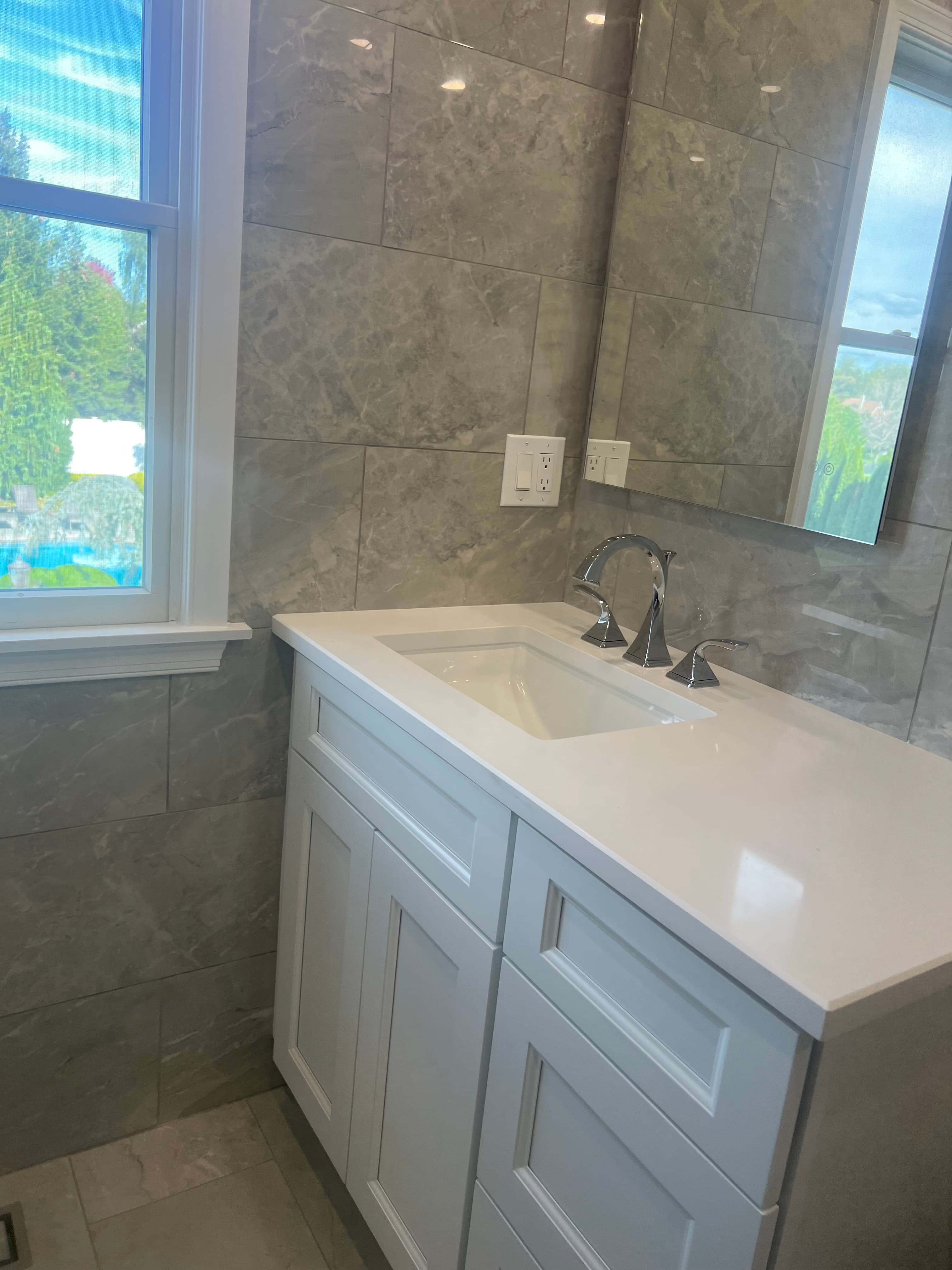 Bathroom remodeling work